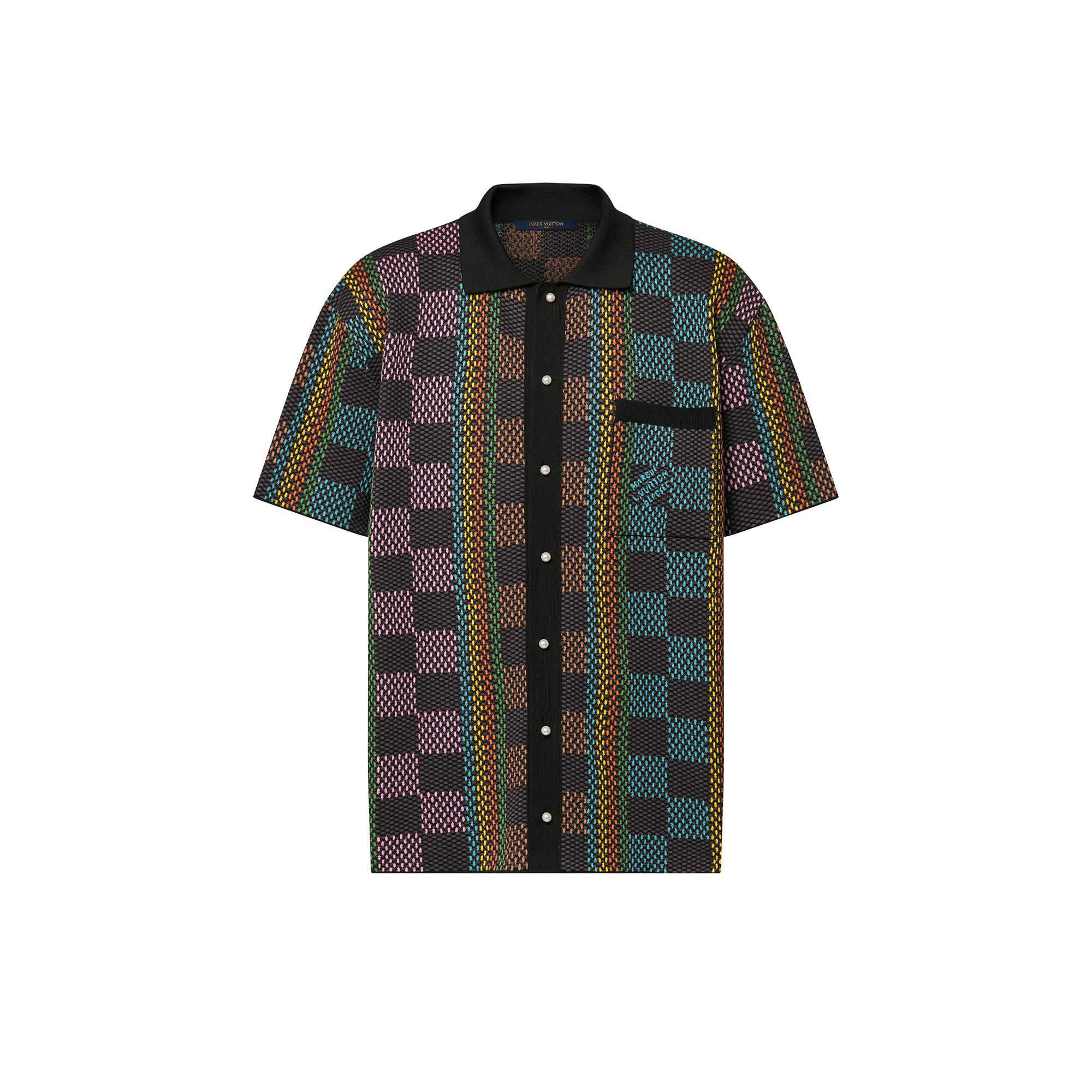 ルイヴィトンシャツ LOUIS VUITTON ルイヴィトン ソルトプリントシャツ メンズS